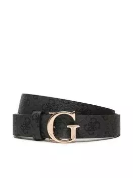Женский ремень Guess с монограммой, черный