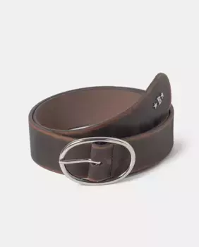 Женский ремень из гладкой коричневой кожи Brownie