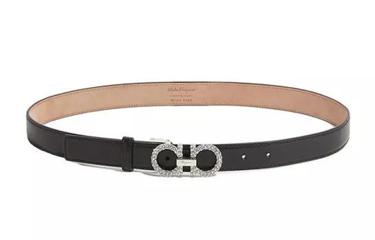Женский ремень из коровьей кожи FERRAGAMO, ширина 2,5 см