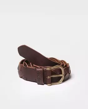 Женский ремень из плетеной кожи Toni Pons, коричневый