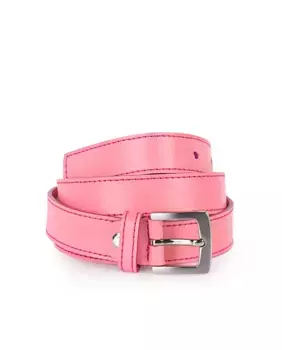 Женский ремень из розовой кожи Jaslen, розовый