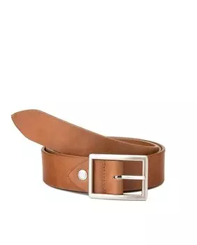 Женский ремень из серо-коричневой кожи Stamp