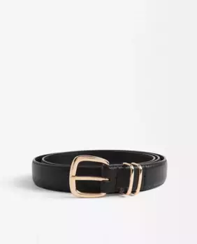 Женский ремень с простой пряжкой Parfois, черный