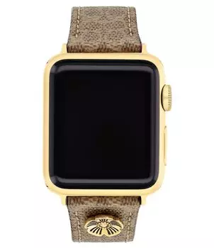 Женский ремешок для часов Apple Watch COACH, коричневый
