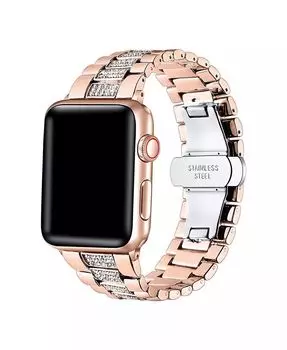 Женский ремешок Kristina из нержавеющей стали розового золота для Apple Watch, размер - 38 мм, 40 мм, 41 мм Posh Tech, золото