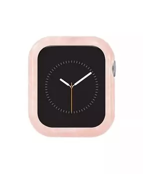 Женский розовый защитный чехол из ацетата, предназначенный для Apple Watch диаметром 44 мм Anne Klein, розовый