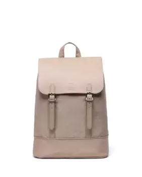 Женский рюкзак 15 л в ткани в сочетании с бежевой кожей Herschel, цвет Marrn claro