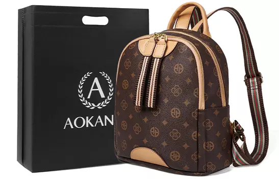 Женский рюкзак AOKANG, Коричневый - 702984