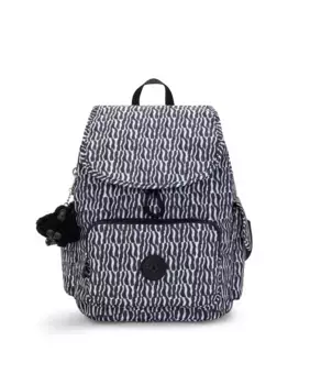 Женский рюкзак City Pack S с магнитной застежкой и разноцветным принтом Kipling, мультиколор