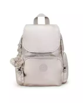 Женский рюкзак City Zip Mini с магнитной застежкой золотого цвета Kipling