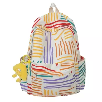 Женский рюкзак Deli Bear, Черный с подвеской