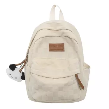 Женский рюкзак Deli Bear, Розовый с подвеской