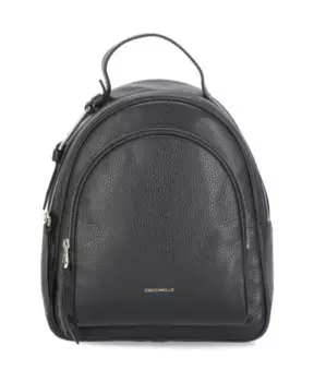 Женский рюкзак из галечной кожи Coccinelle, черный