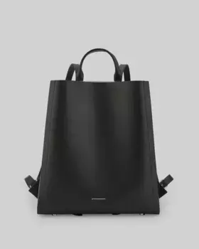 Женский рюкзак из ответственной кожи Adolfo Dominguez, черный