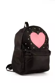 Женский рюкзак из парашютной ткани с двумя отделениями и логотипом (20692) Luwwe Bags