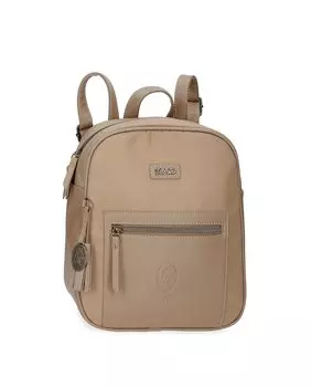 Женский рюкзак на молнии золотого цвета El Potro, золотой