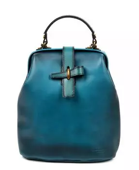 Женский рюкзак Pamela из натуральной кожи OLD TREND, синий