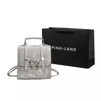 Женский рюкзак Pink·Land, Серебро