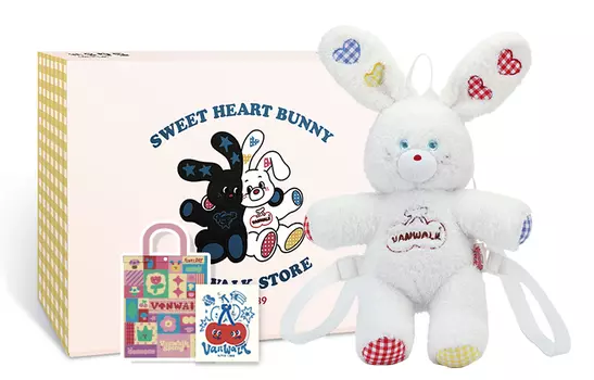 Женский рюкзак VANWALK Planet Rabbit серии, Черный