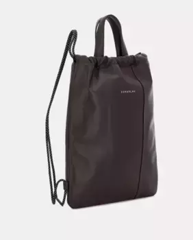 Женский рюкзак в коричневом стиле мешок из бычьей кожи Scharlau, коричневый