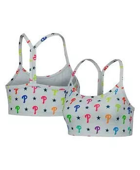 Женский серый бюстгальтер Philadelphia Phillies TLC Rainbow Terez, серый