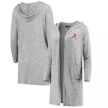 Женский серый кардиган с меланжевым оттенком Alabama Crimson Tide Cuddle Soft Duster Cardigan