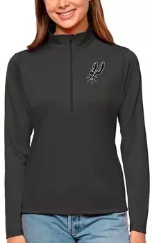 Женский серый пуловер Antigua San Antonio Spurs Tribute