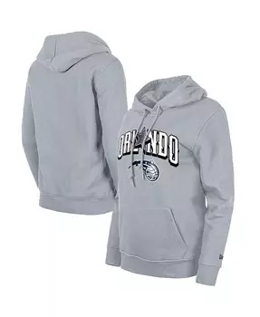 Женский серый пуловер с капюшоном Orlando Magic 2023/24 City Edition New Era, серый