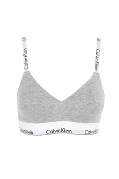 Женский серый спортивный бюстгальтер Calvin Klein