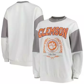 Женский серый свитер Gameday Couture Clemson Tigers It's A Vibe, пуловер «летучая мышь»