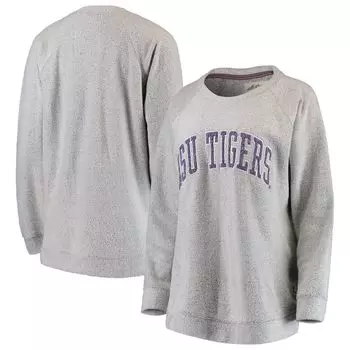 Женский серый удобный свитшот для прессы LSU Tigers Helena