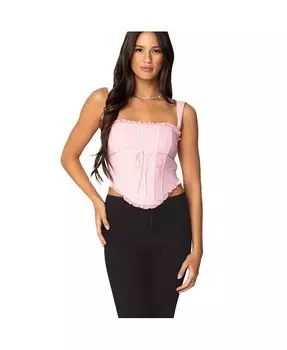 Женский сетчатый корсет-кокетка Edikted, розовый