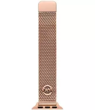 Женский сетчатый ремешок Michael Kors из нержавеющей стали розового золота для Apple Watch, розовый