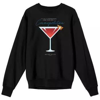 Женский секс и город. Толстовка с круглым вырезом Cosmopolitan, которую я бы хотел Licensed Character, черный