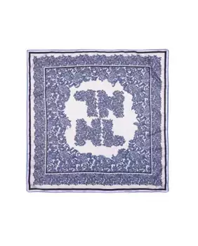 Женский шарф Carr с цветочным принтом и логотипом NL Naulover, синий