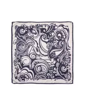 Женский шарф Carr с цветочным принтом Naulover, тёмно-синий