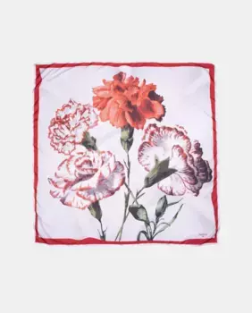 Женский шарф Grand Carr с принтом гвоздики Naulover, цвет Crudo