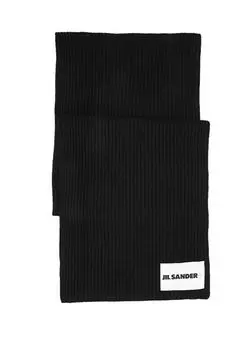 Женский шарф Jil Sander, черный