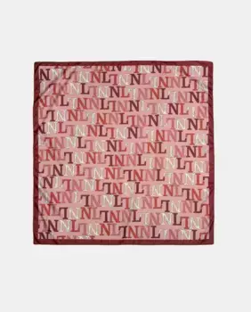 Женский шарф Naulover Carr с мини-логотипом "NL", красный