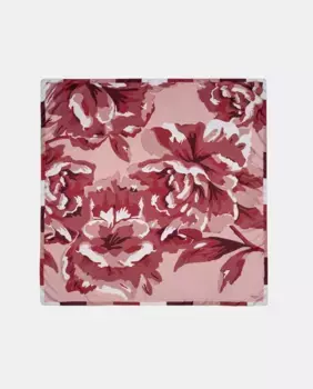 Женский шарф Naulover Gran Carr с крупным розовым принтом