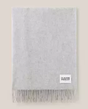 Женский шарф с бахромой Claudie Pierlot, серый