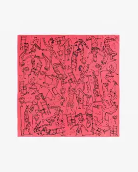 Женский шарф с цирковым принтом Bimba y Lola, красный