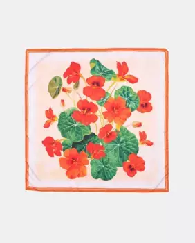 Женский шарф с цветочным букетным принтом Naulover, оранжевый