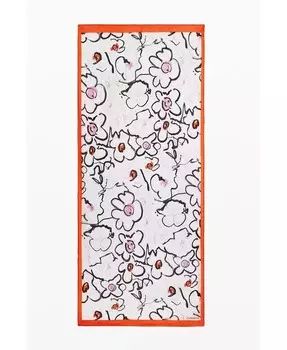 Женский шарф с цветочным принтом Desigual, белый