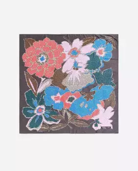 Женский шарф с цветочным принтом XL Bimba y Lola, серый