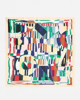 Женский шарф с логотипом и принтом Bimba y Lola, бежевый