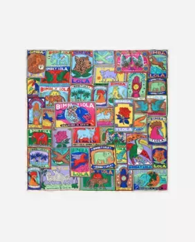 Женский шарф с принтом Bimba y Lola, цвет Rosa