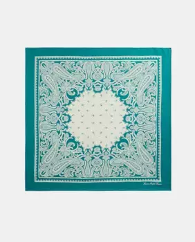 Женский шарф с принтом Lauren Ralph Lauren, бирюзовый