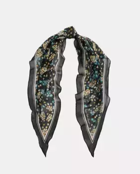 Женский шарф с принтом Lauren Ralph Lauren, черный