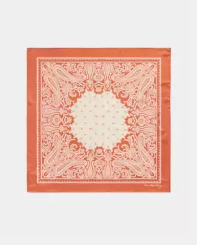 Женский шарф с принтом Lauren Ralph Lauren, оранжевый